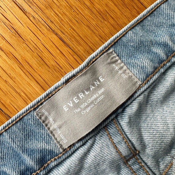 Straight high waisted cropped patchwork Everlane jeans - Picture 3 of 6